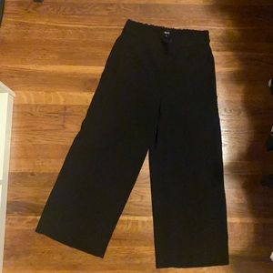 Madewell Huston pull on wide leg cropped pant